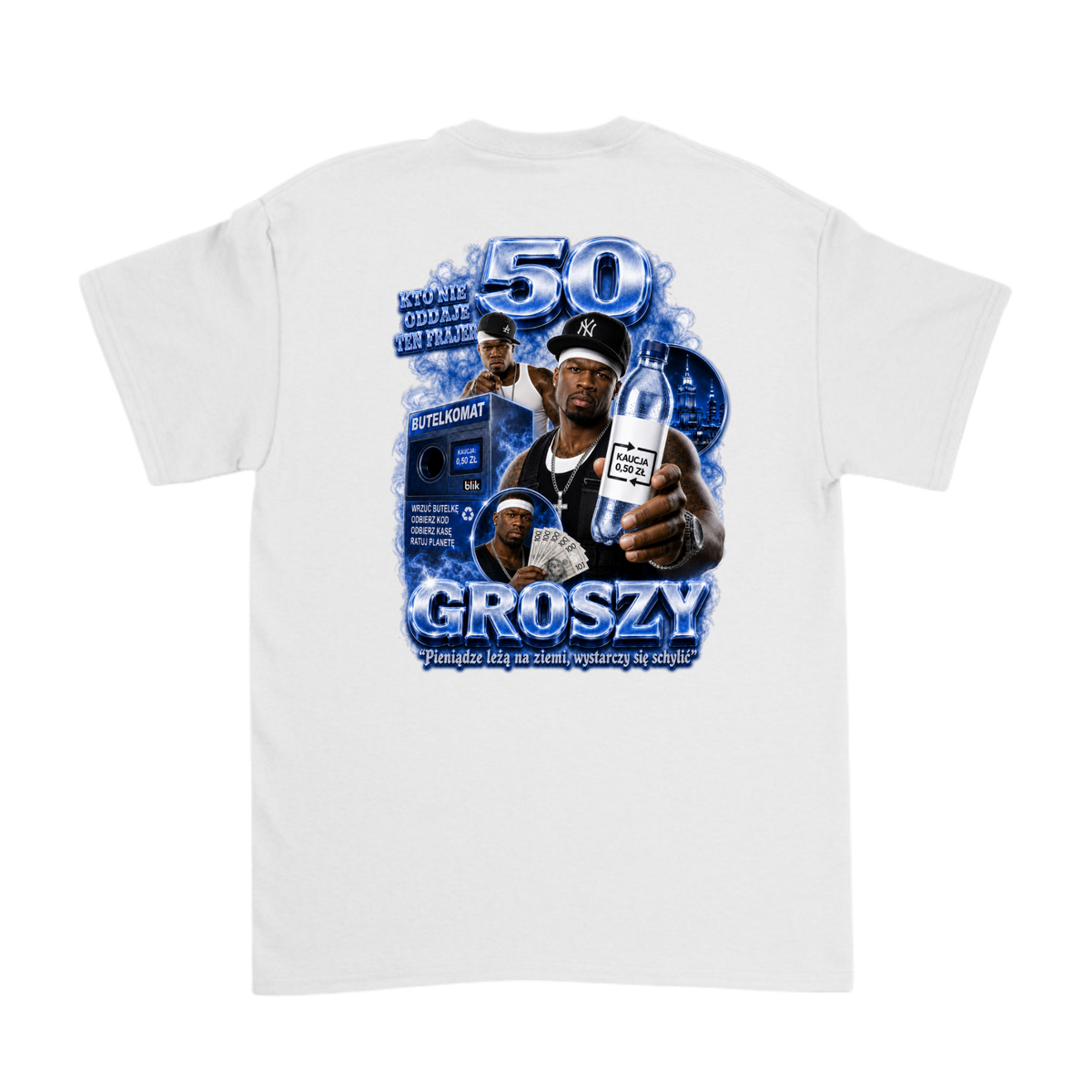 50 Groszy Niebieski Tył