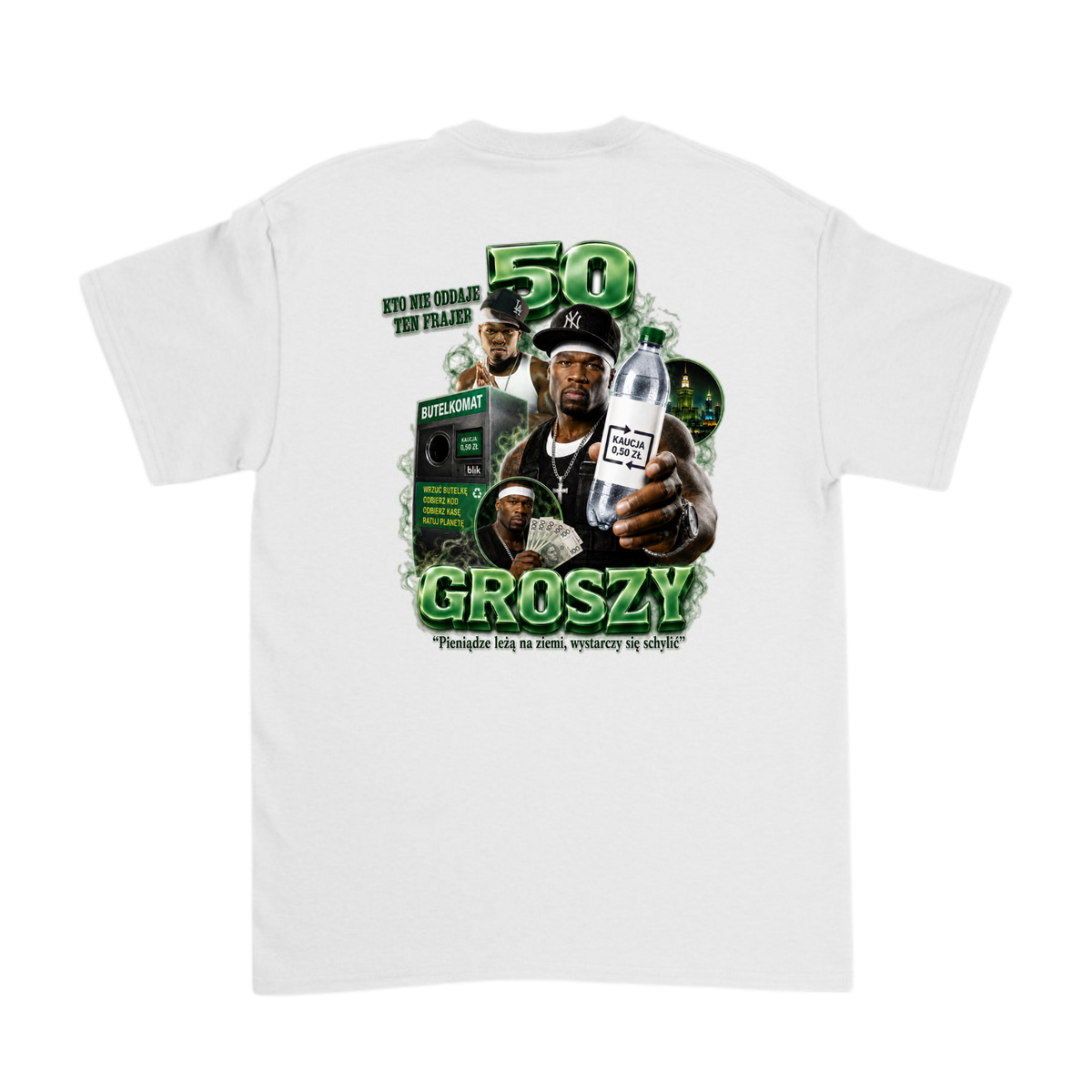 50 Groszy Zielony Tył